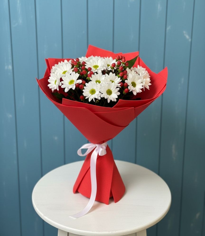 Букет цветов из: Хризантемы в Кукарино