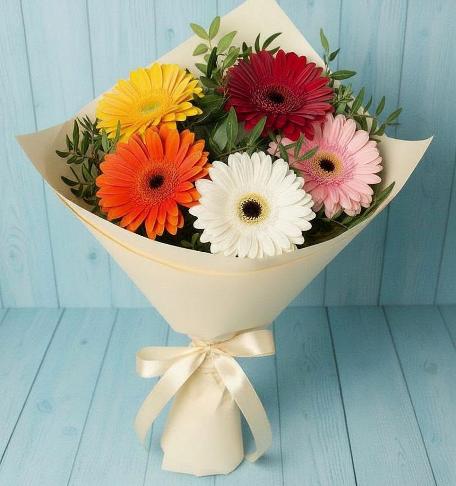 Букет цветов из: Герберы в Кукарино