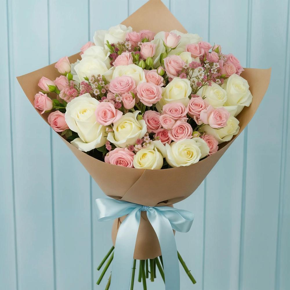 Букет цветов из: Розы в Кукарино