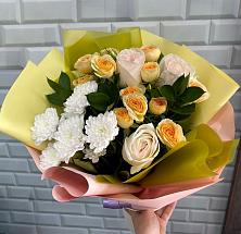 Букет цветов из:  Розы и Хризантемы #REPLACE_PRED# Кукарино