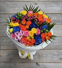 Букет цветов из:  Розы и Хризантемы #REPLACE_PRED# Кукарино