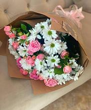 Букет цветов из:  Розы и Хризантемы #REPLACE_PRED# Кукарино