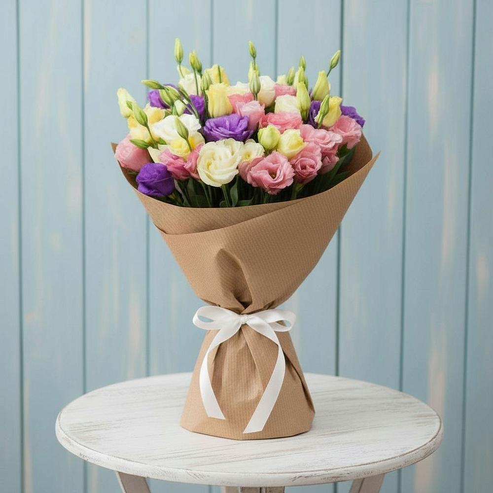 Букет цветов из: Лизиантусы в Кукарино