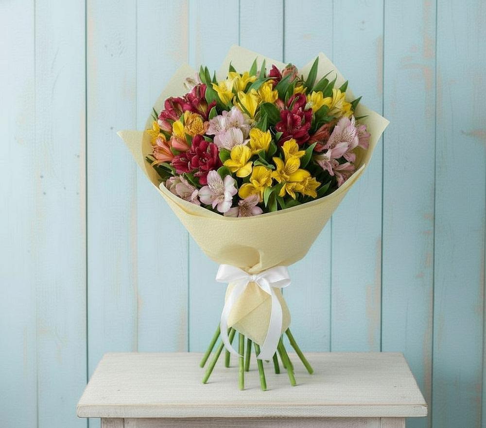 Букет цветов из: Альстромерии в Кукарино