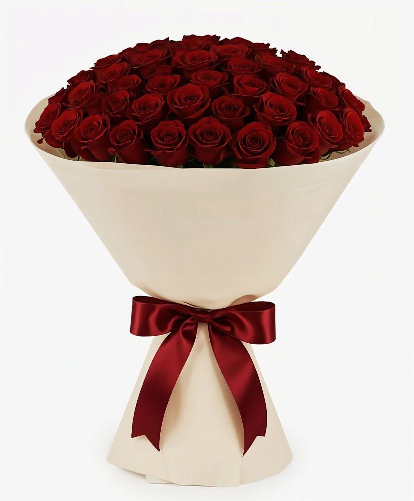 Букет 101 Бордовая роза Блэк Бакарра в Кукарино