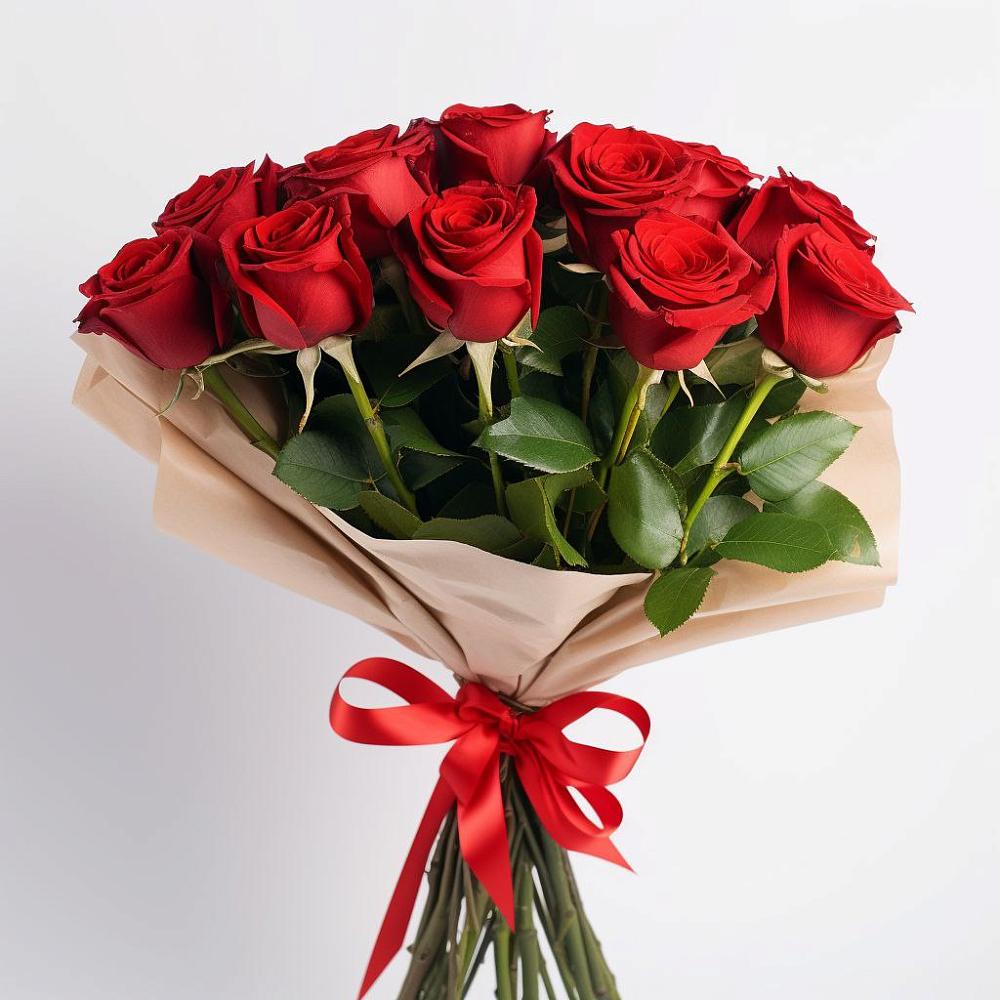 Букет 11 Красных роз Эдлесс Лав в Кукарино