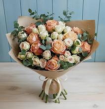 Букет цветов из:  Альстромерии и Розы #REPLACE_PRED# Кукарино