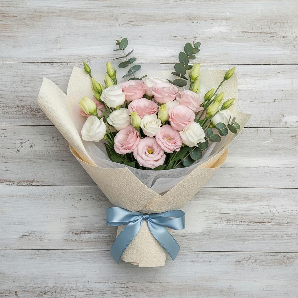 Букет цветов из: Лизиантусы в Кукарино